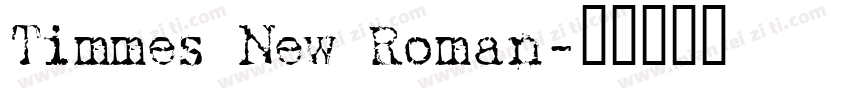 Timmes New Roman字体转换